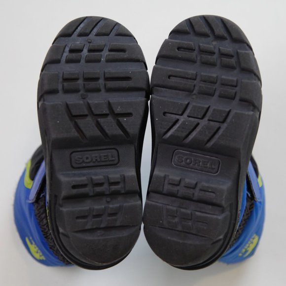 Sorel Black/Blue Children's Flurry Boot, Unisex Toddler Young Child Kids Size 11 - Picture 5 of 9